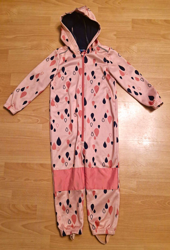 Mädchen fleece overall mit - fleece-overall,